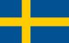 Maa samochodowa flaga Szwecji z podprk.